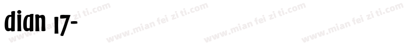 dian 17字体转换